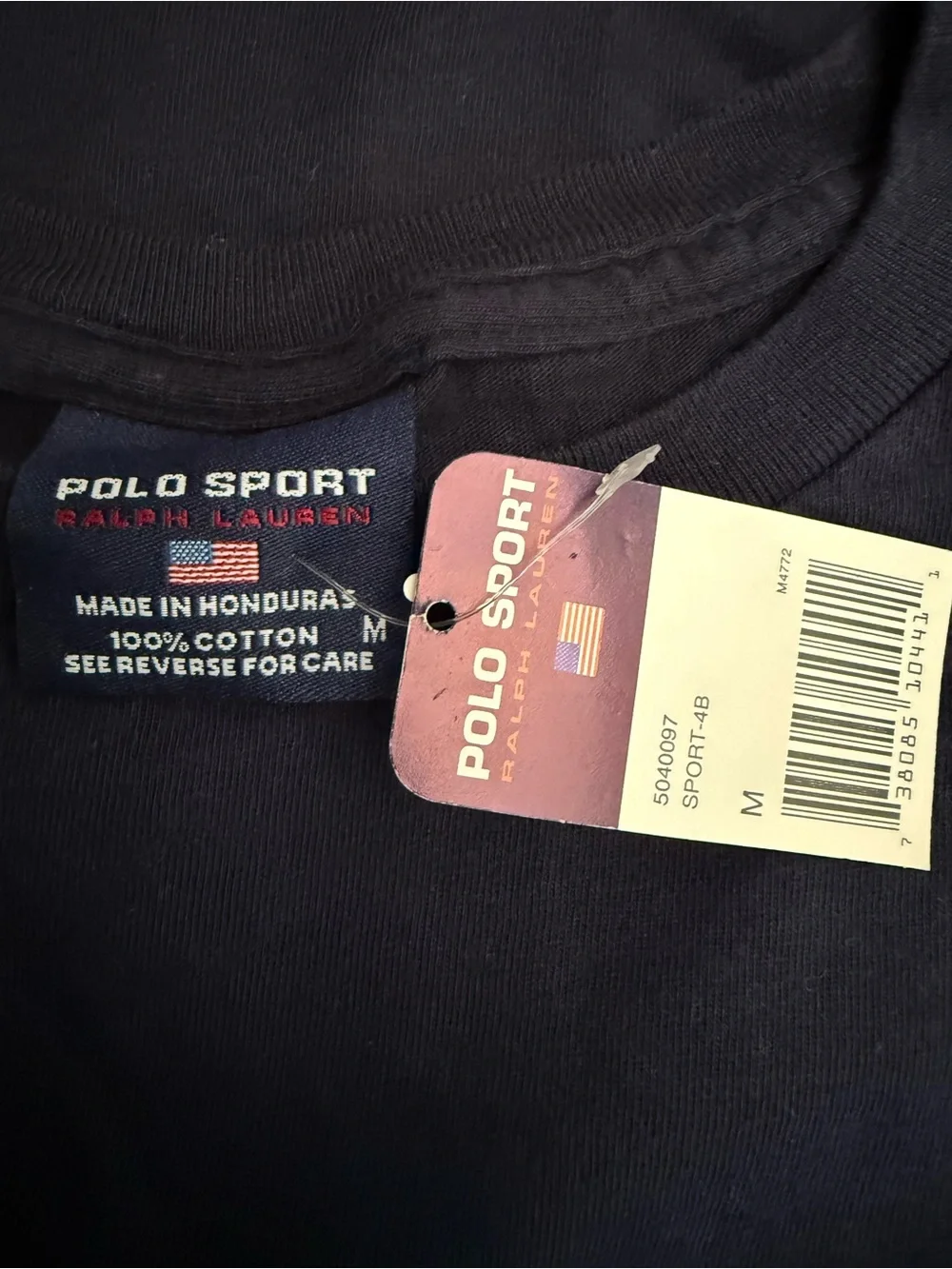 Ralph Lauren Polo Sport Navy Crewneck Tee with Tag - Picture 4 of 4